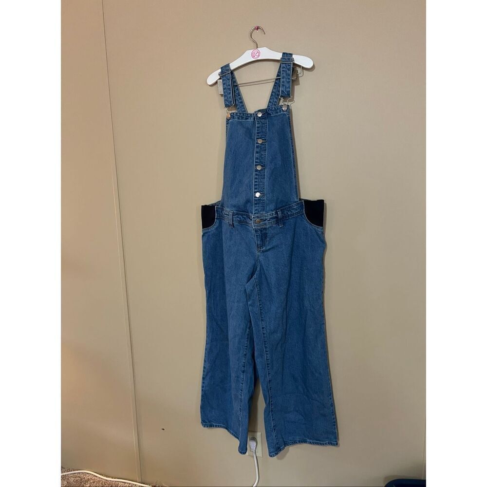 Isabel By Ingrid & Isabel Maternity Wide Leg Overalls Woman’s Size 12